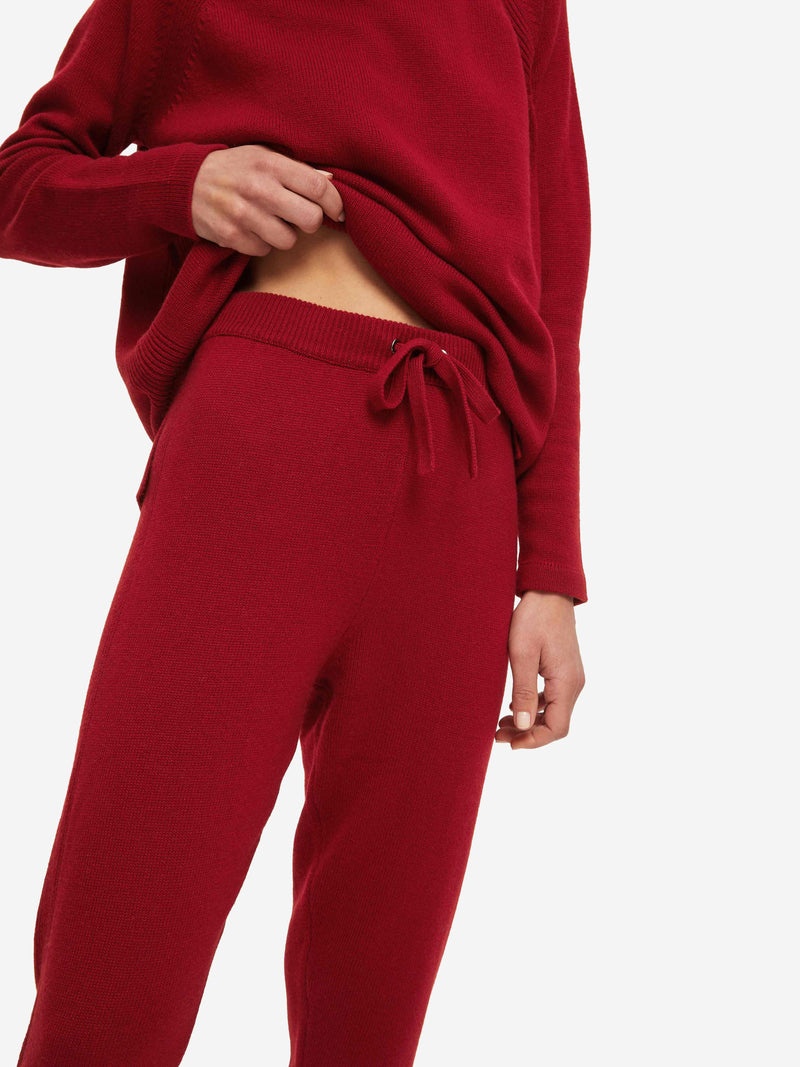 Women's Track Pants Daphne Cashmere Red - 2