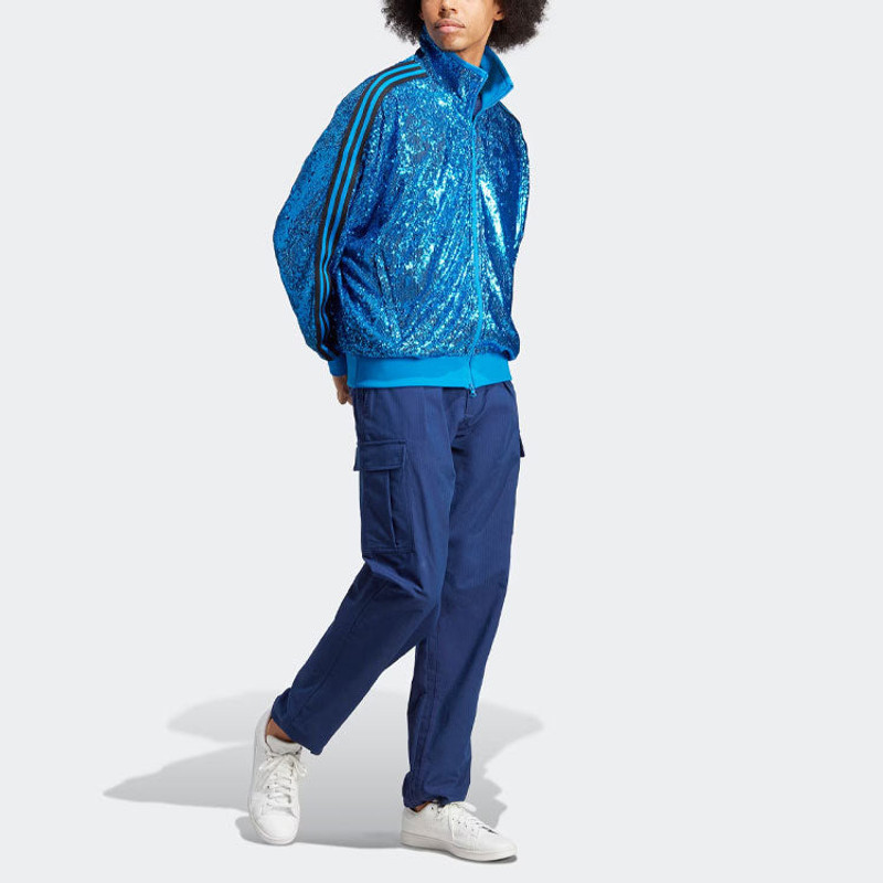 adidas originals Sequin Track Jacket 'Blue' IA2463 4