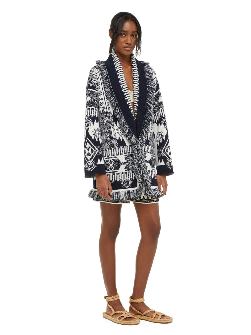 Wood Block Ibrid Jacquard Cardigan 7