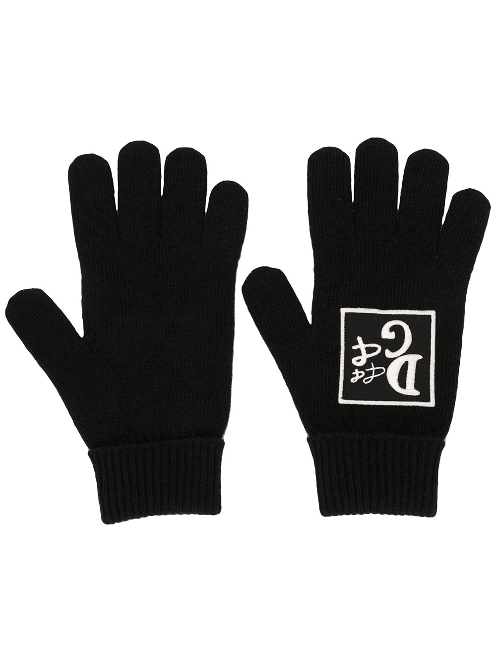 embroidered-logo gloves - 1