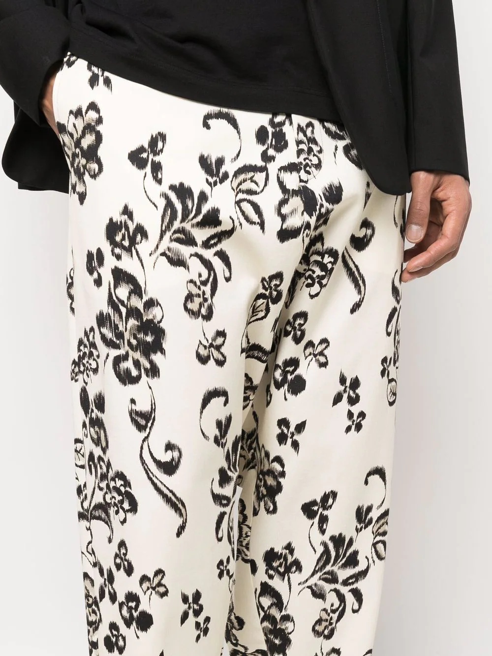 floral-print cropped trousers - 5