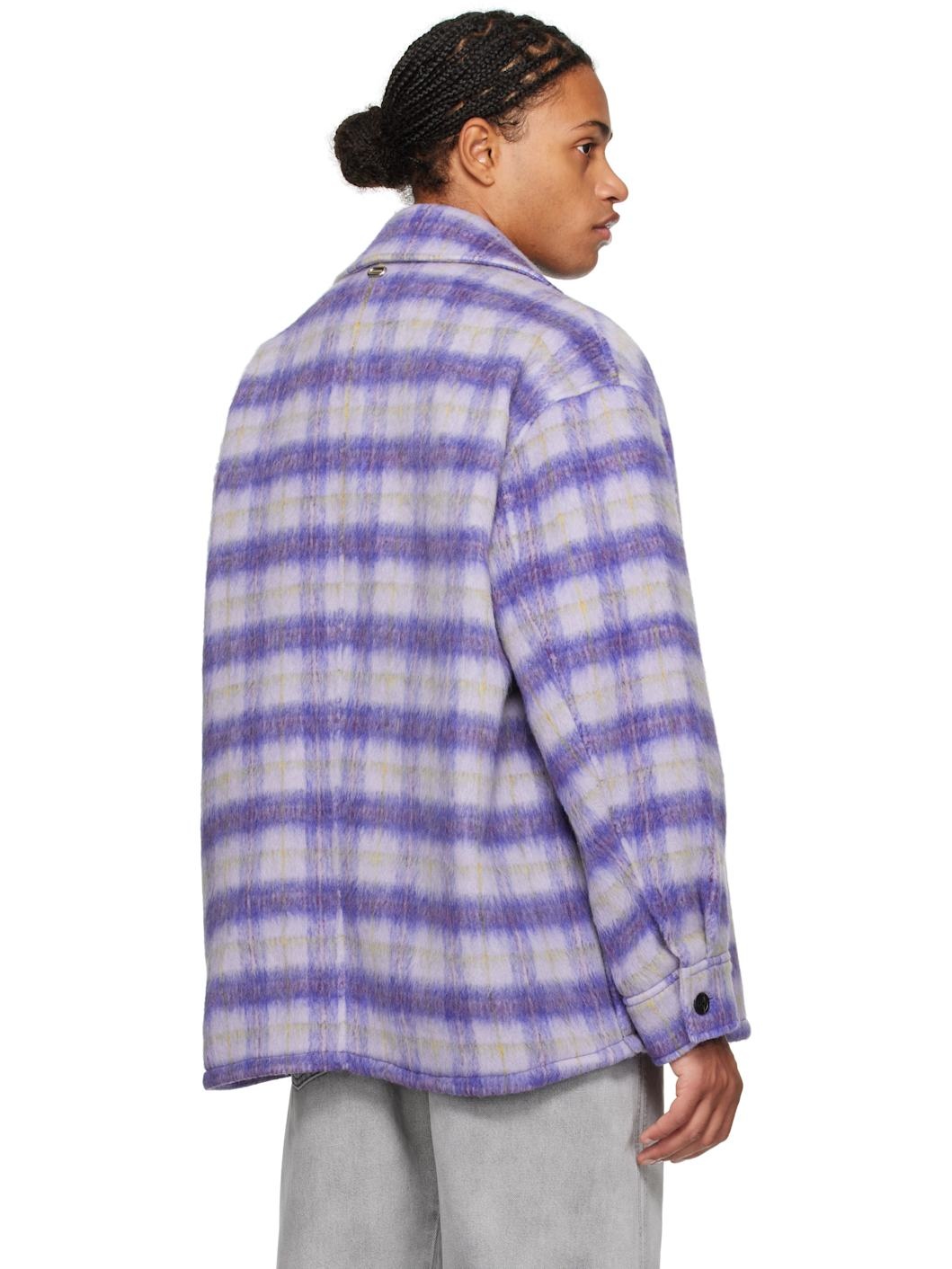 Purple Check Overshirt - 3