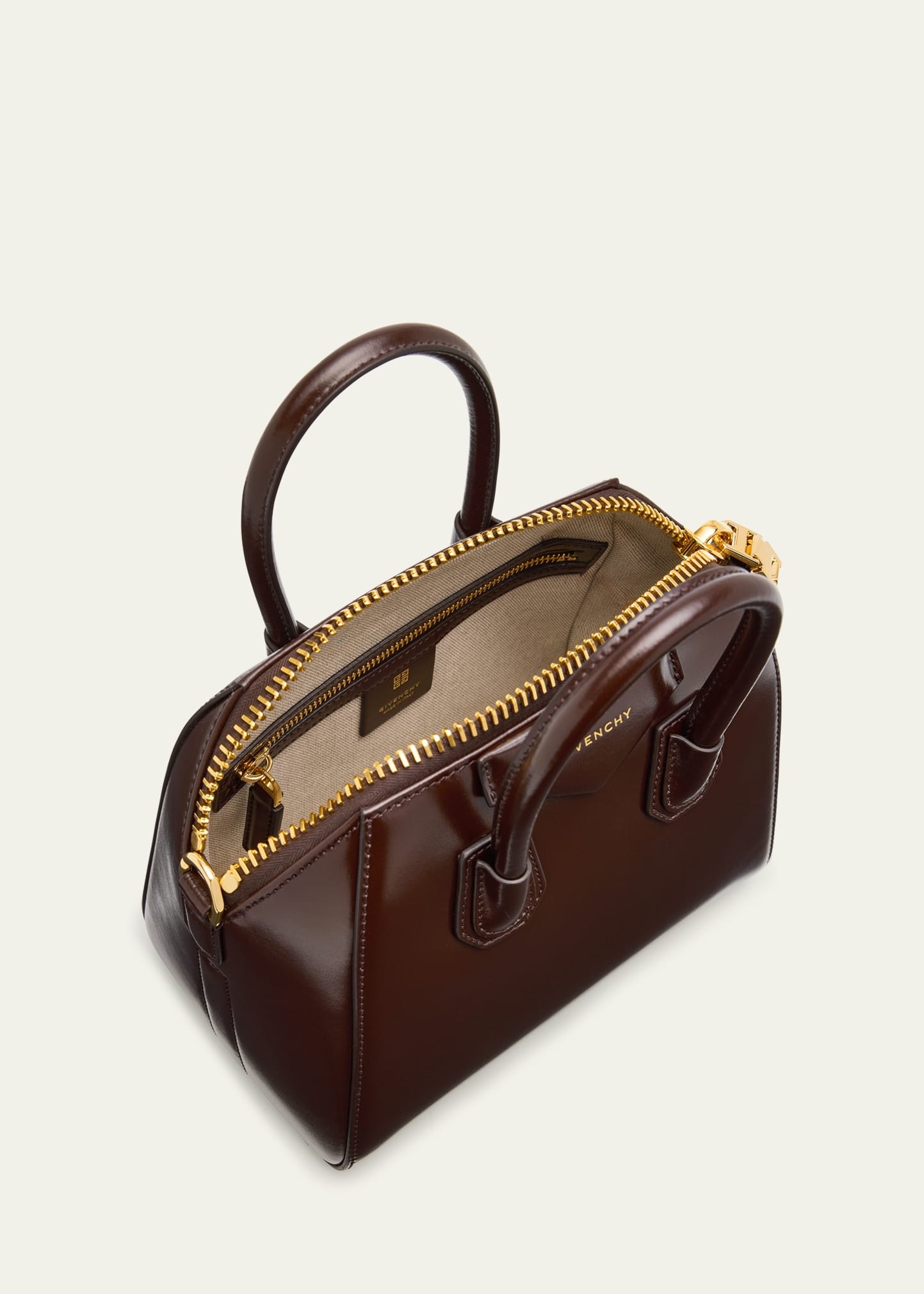 Antigona Mini Top Handle Bag in Box Leather - 4