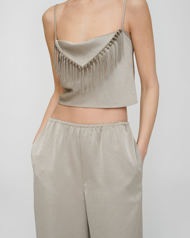 Nanushka Crisp Satin Top outlook