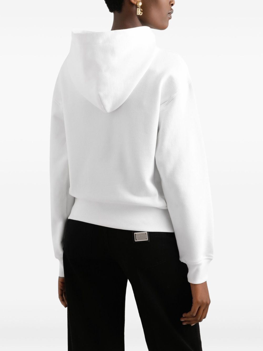 logo-embroidered hoodie - 5