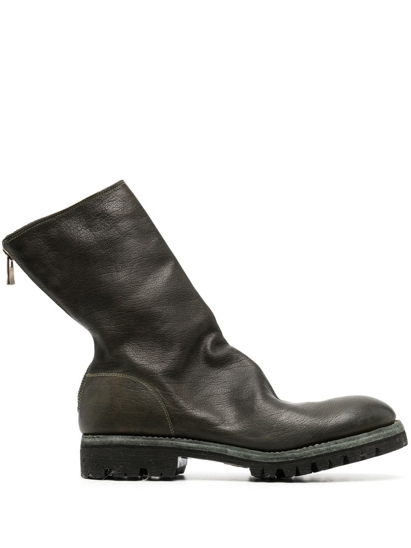 round-toe leather boots 1