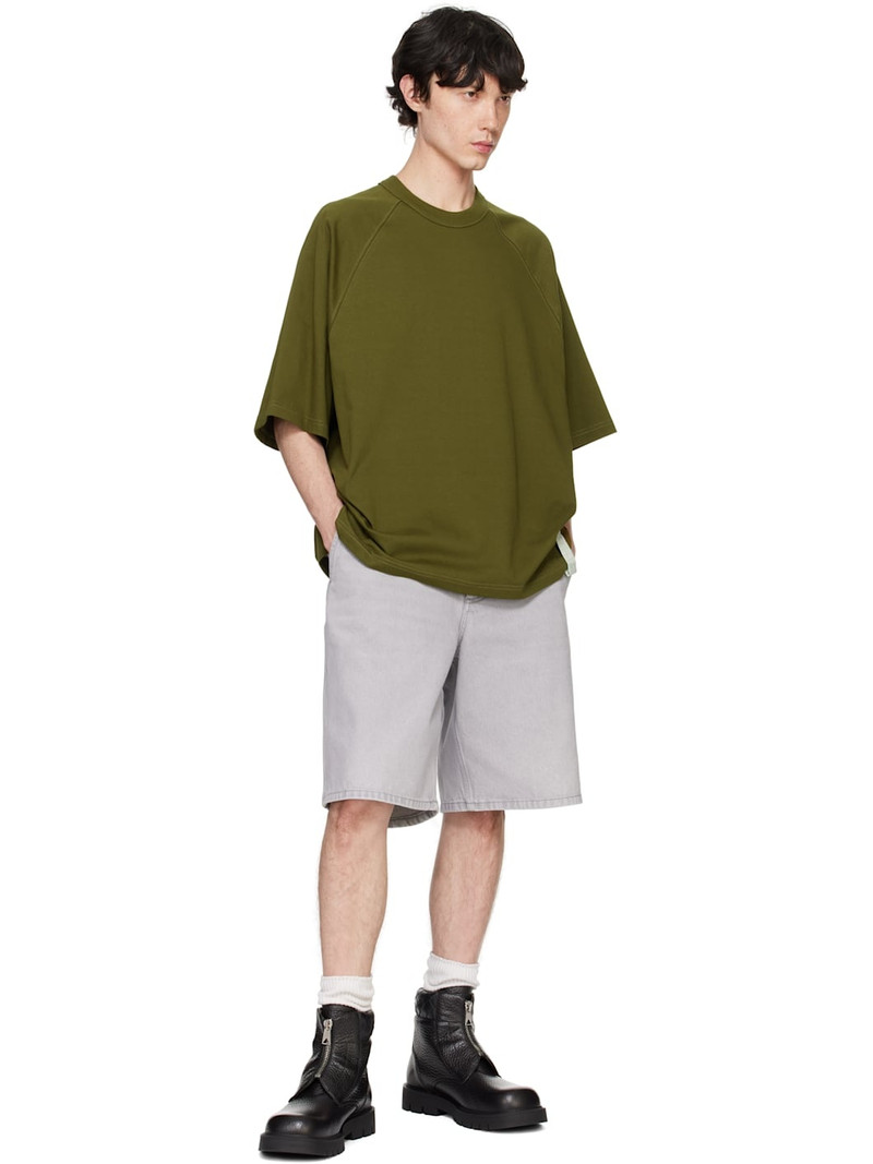 Bottega Veneta Gray Washed Denim Shorts outlook