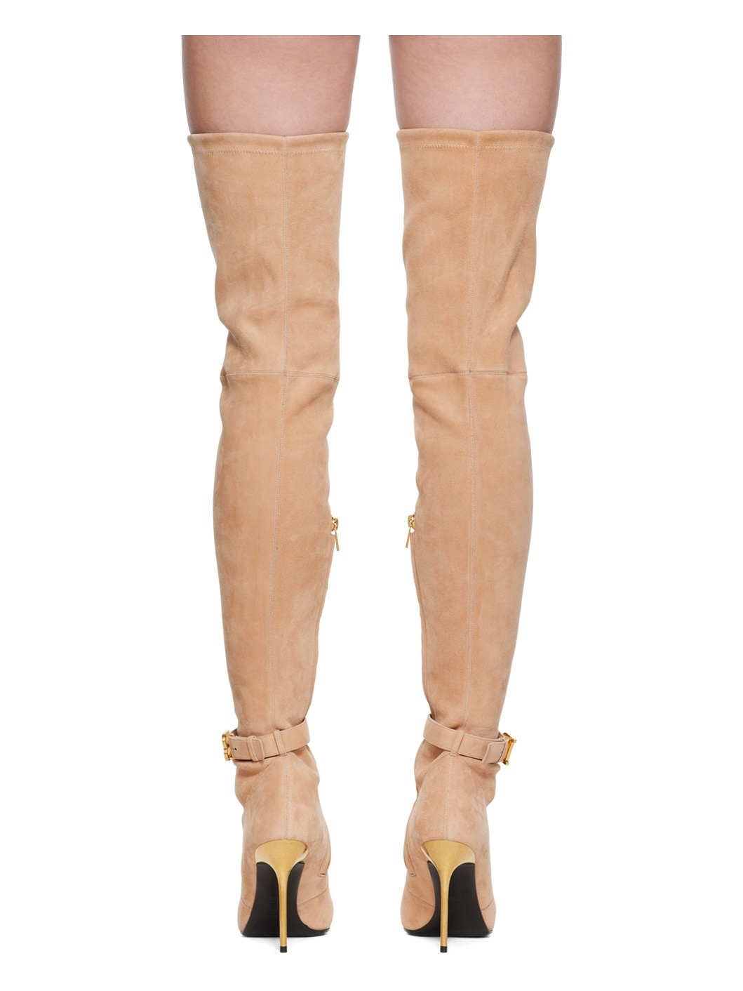 Beige Raven Tall Boots - 2