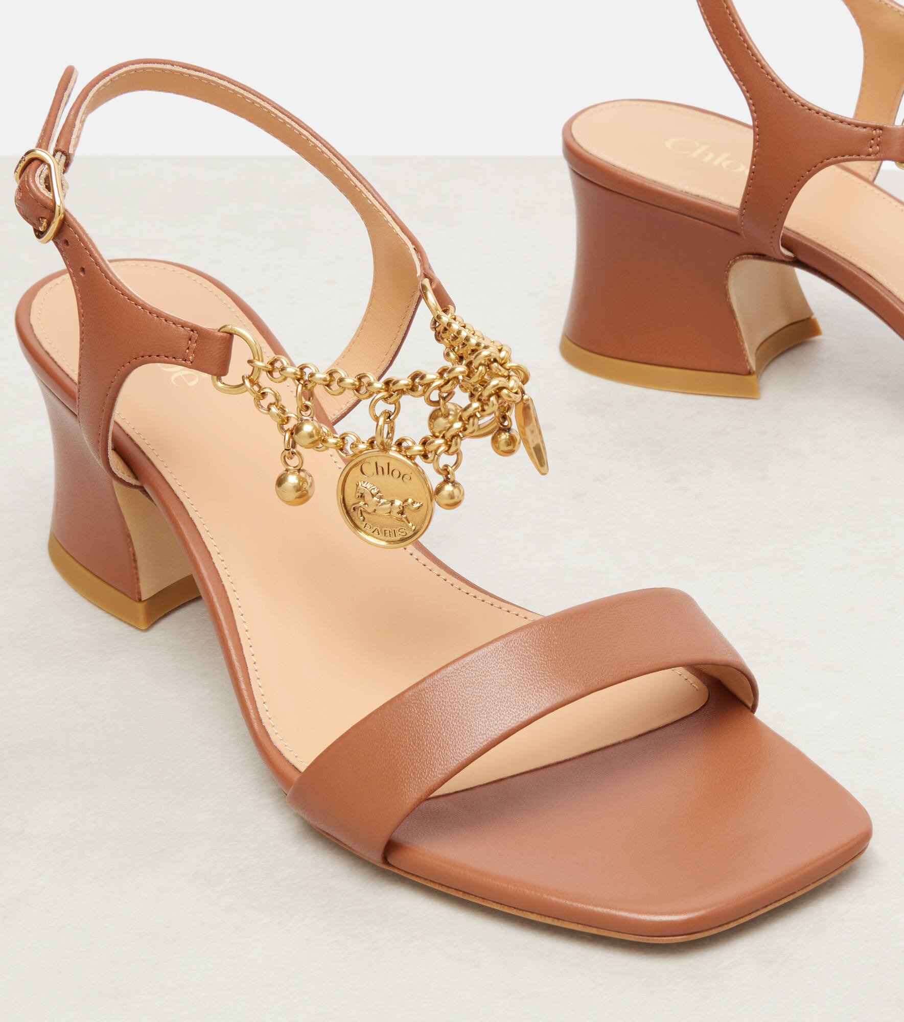 Chloé Charms 55 leather sandals - 5