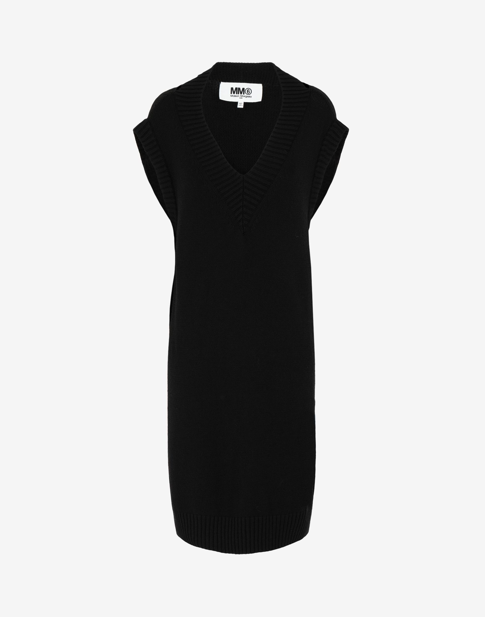 Loose rib knit dress - 1