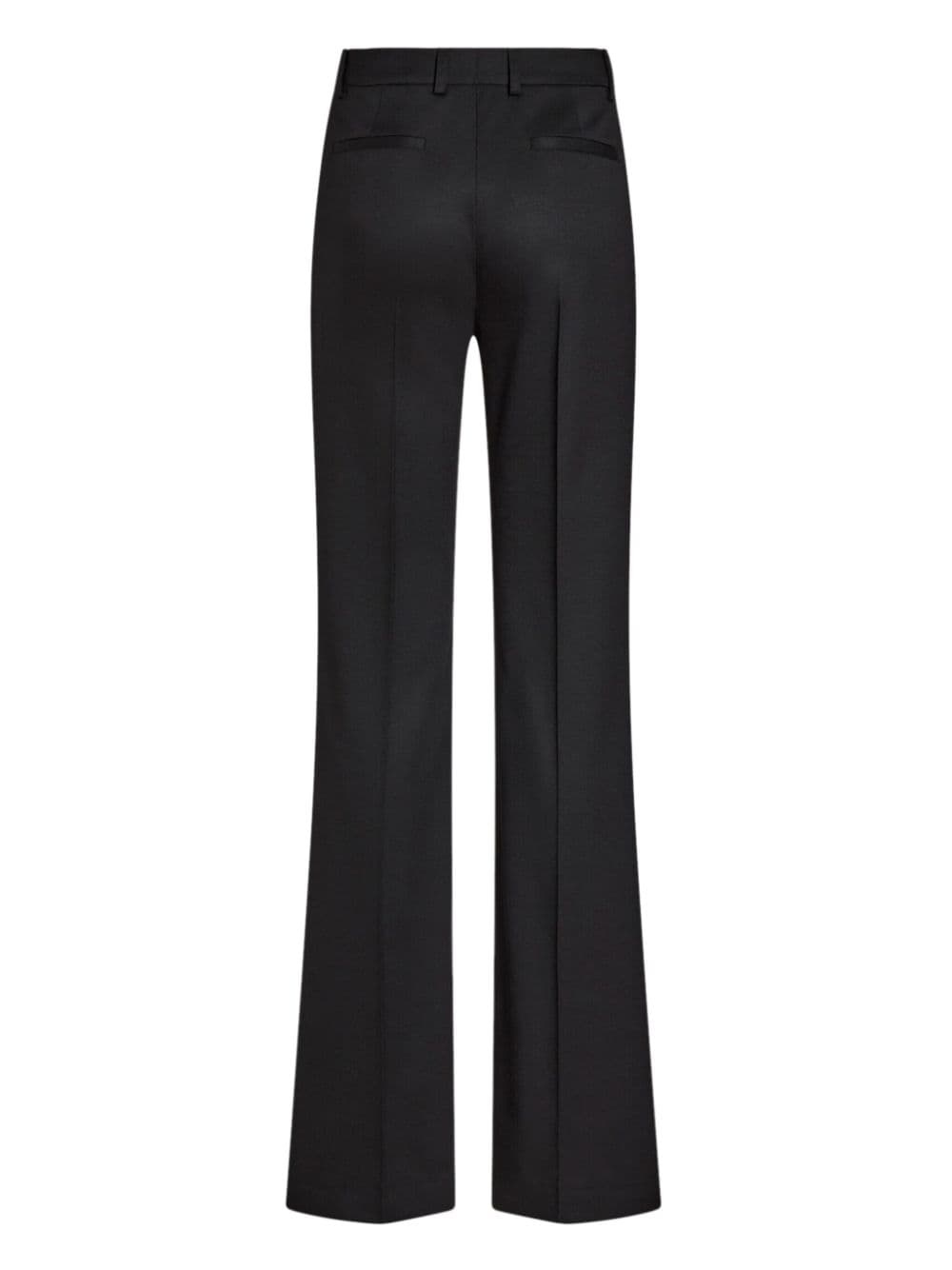 wool flared trousers - 6