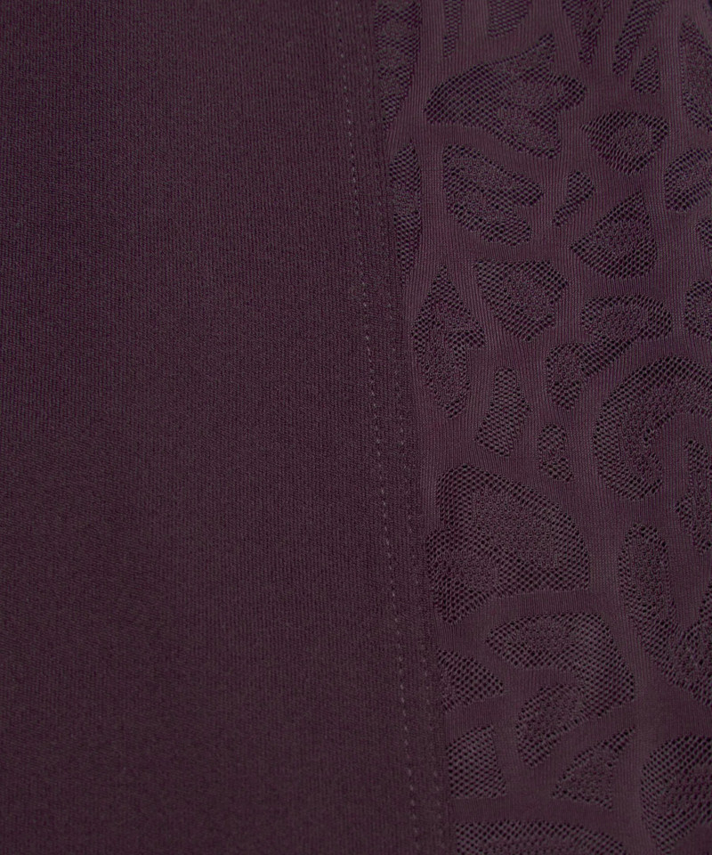 Paisley Sheer Lace Jacquard Panelled High-Rise Tight 25" 6