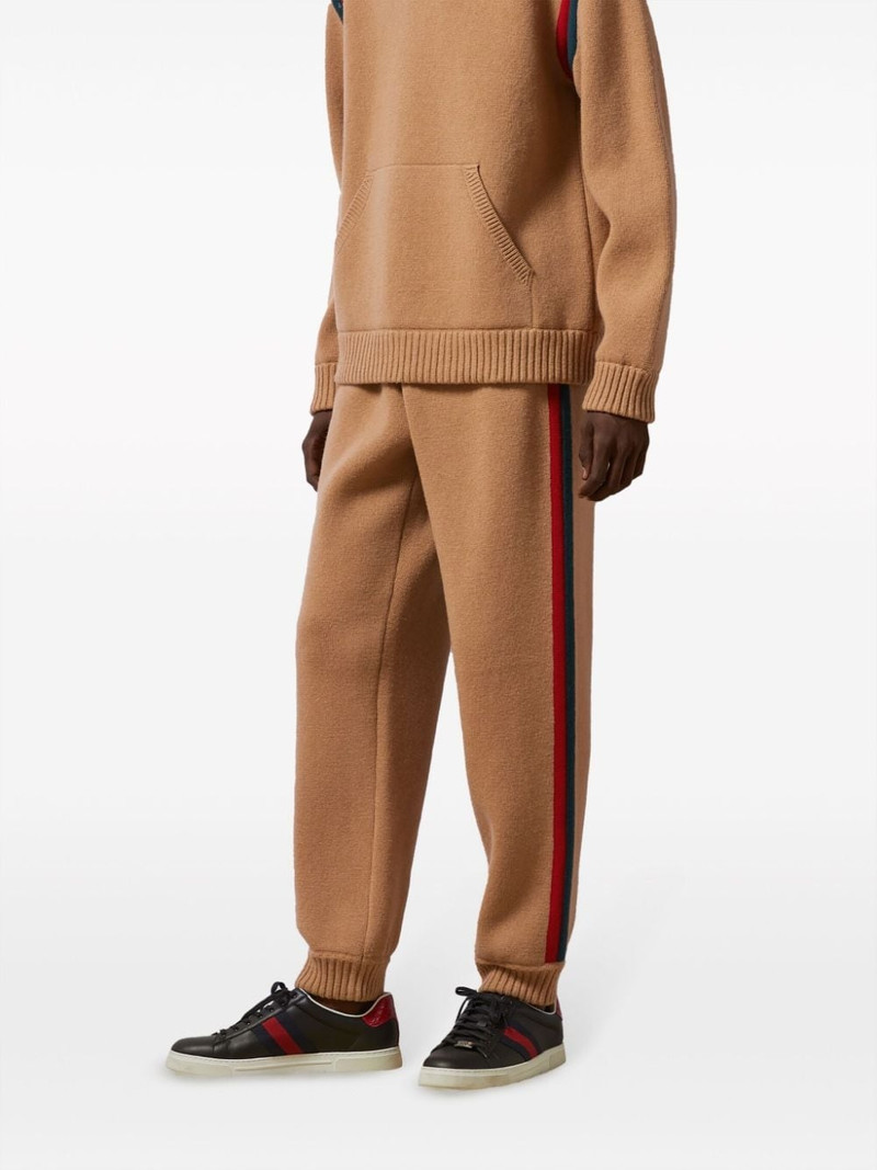 Web-stripe wool track pants 3