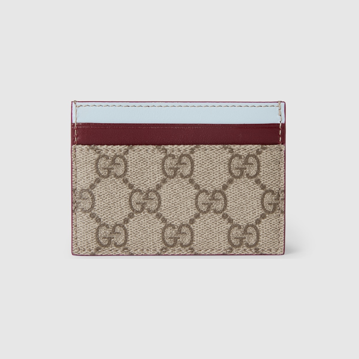 Bi-color GG card case with panda detail - 4