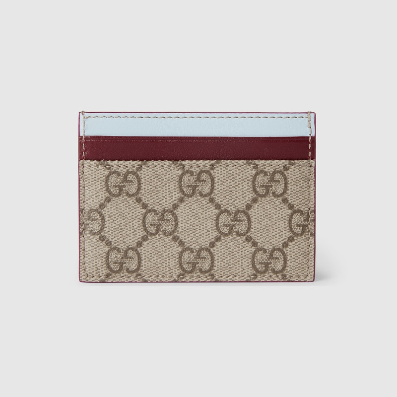 Bi-color GG card case with panda detail 4