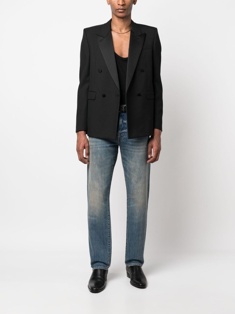 SAINT LAURENT mid-rise straight-leg jeans outlook