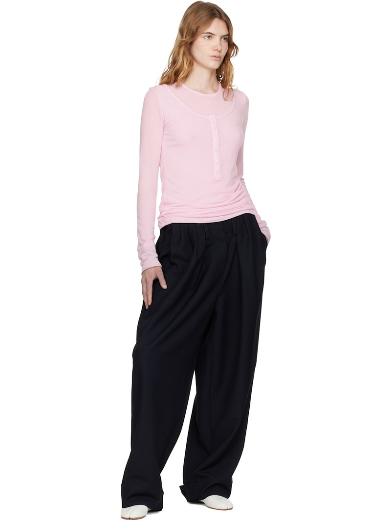 OPEN YY Pink Layered Lounge Henley outlook