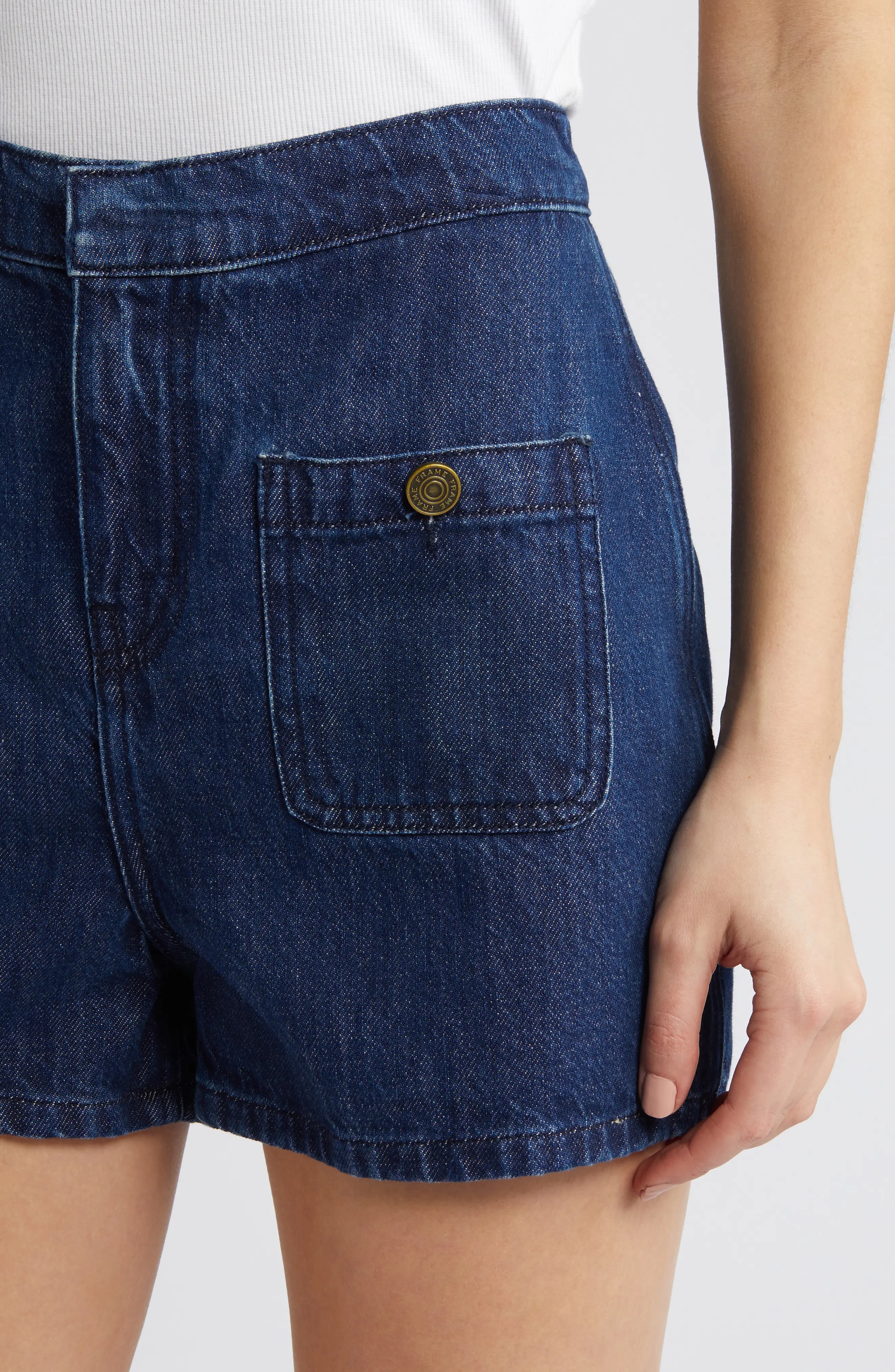 Pocket Denim Shorts - 4