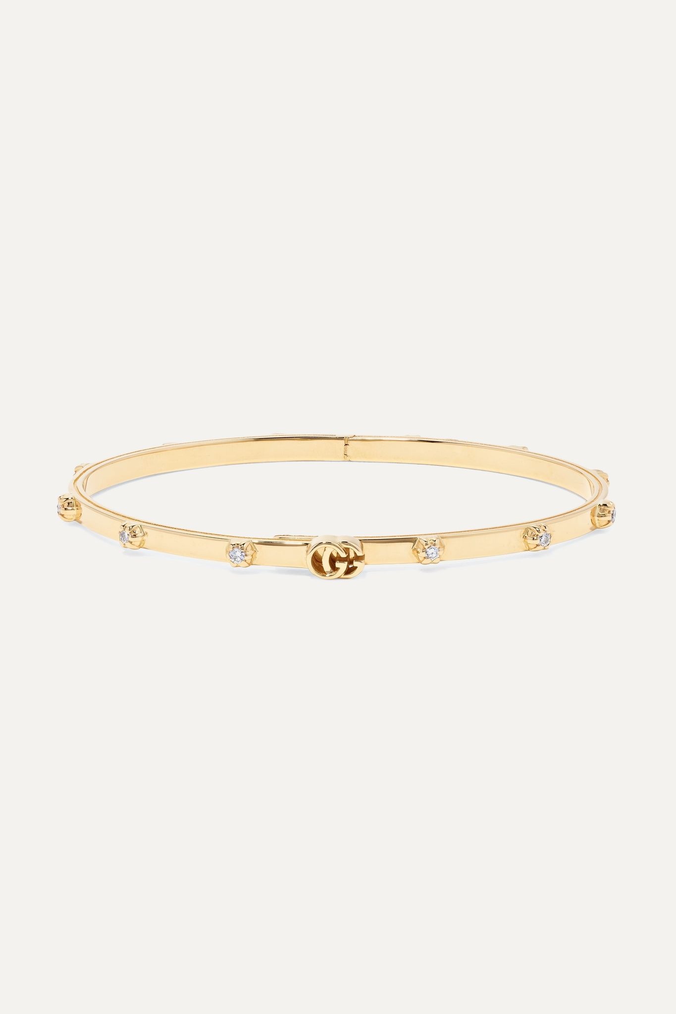 18-karat gold diamond bracelet - 1