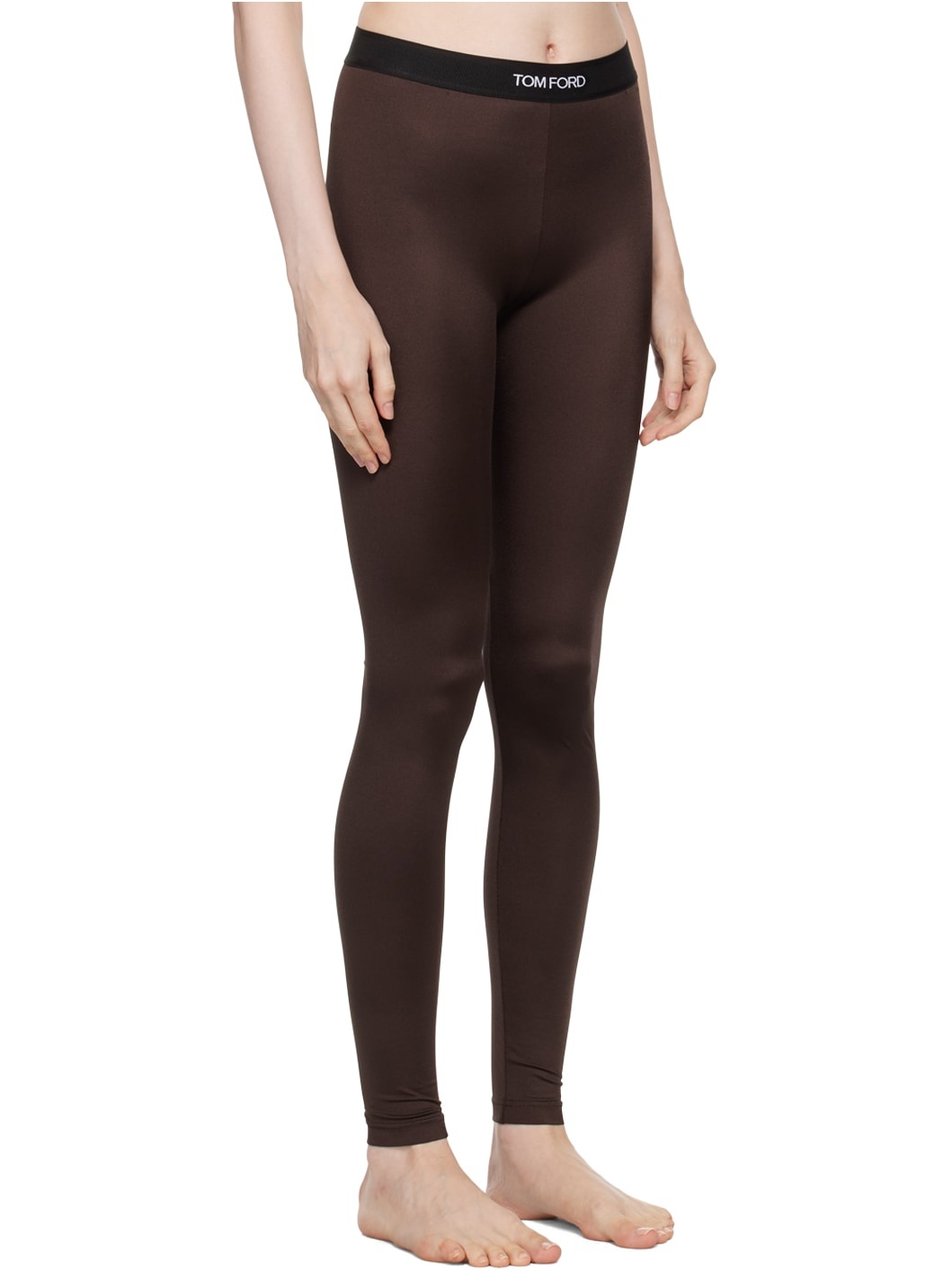 Brown Jersey Signature Leggings - 2
