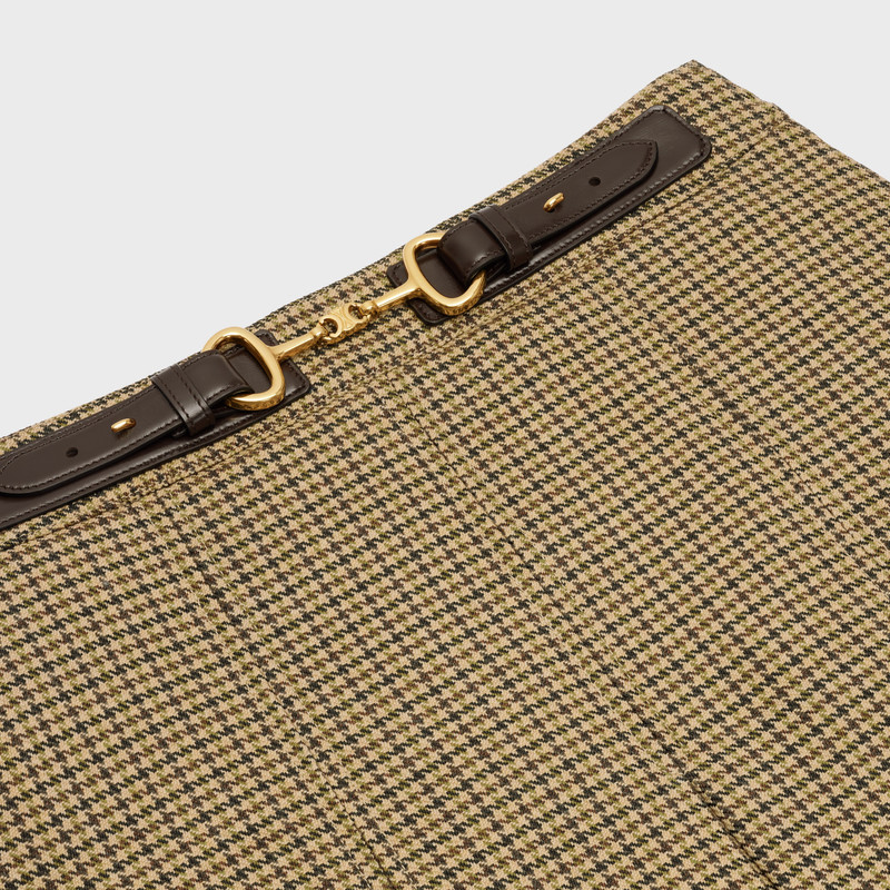 SHORT SKIRT WITH GOURMETTE IN WOOL 3