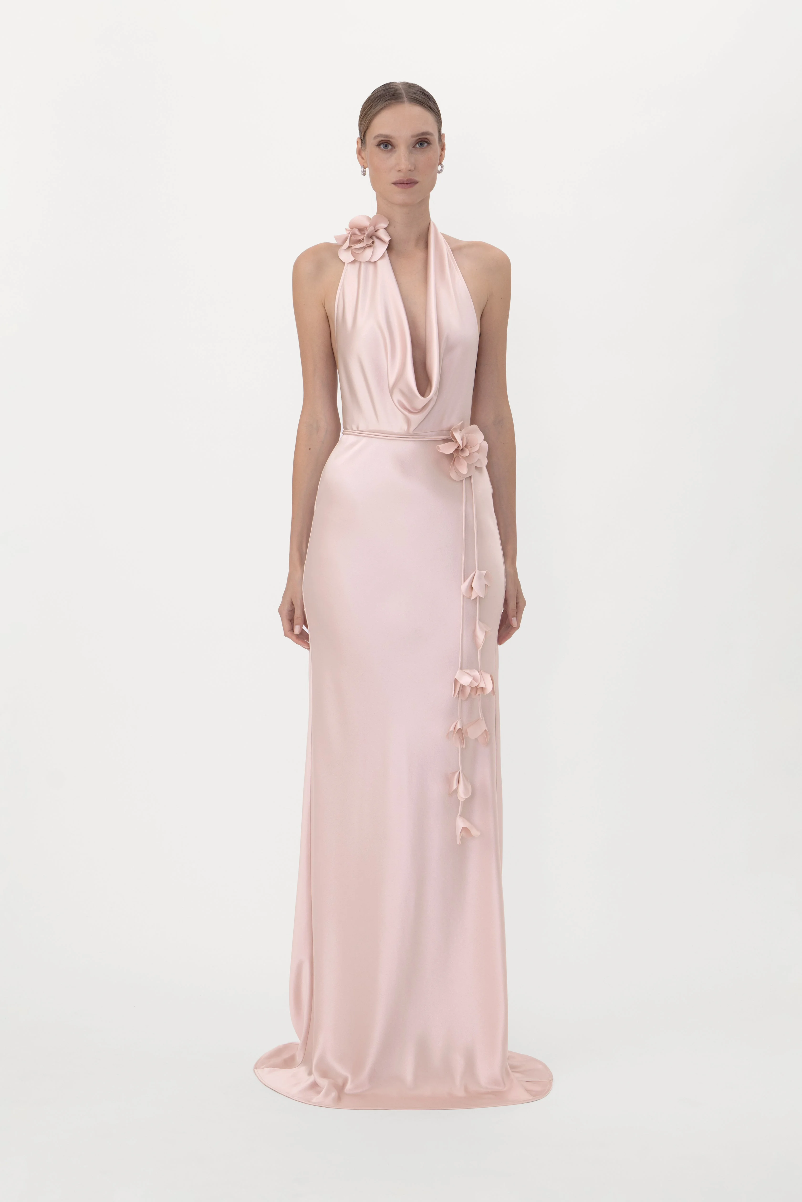 DELPHINE SATIN GOWN - 1