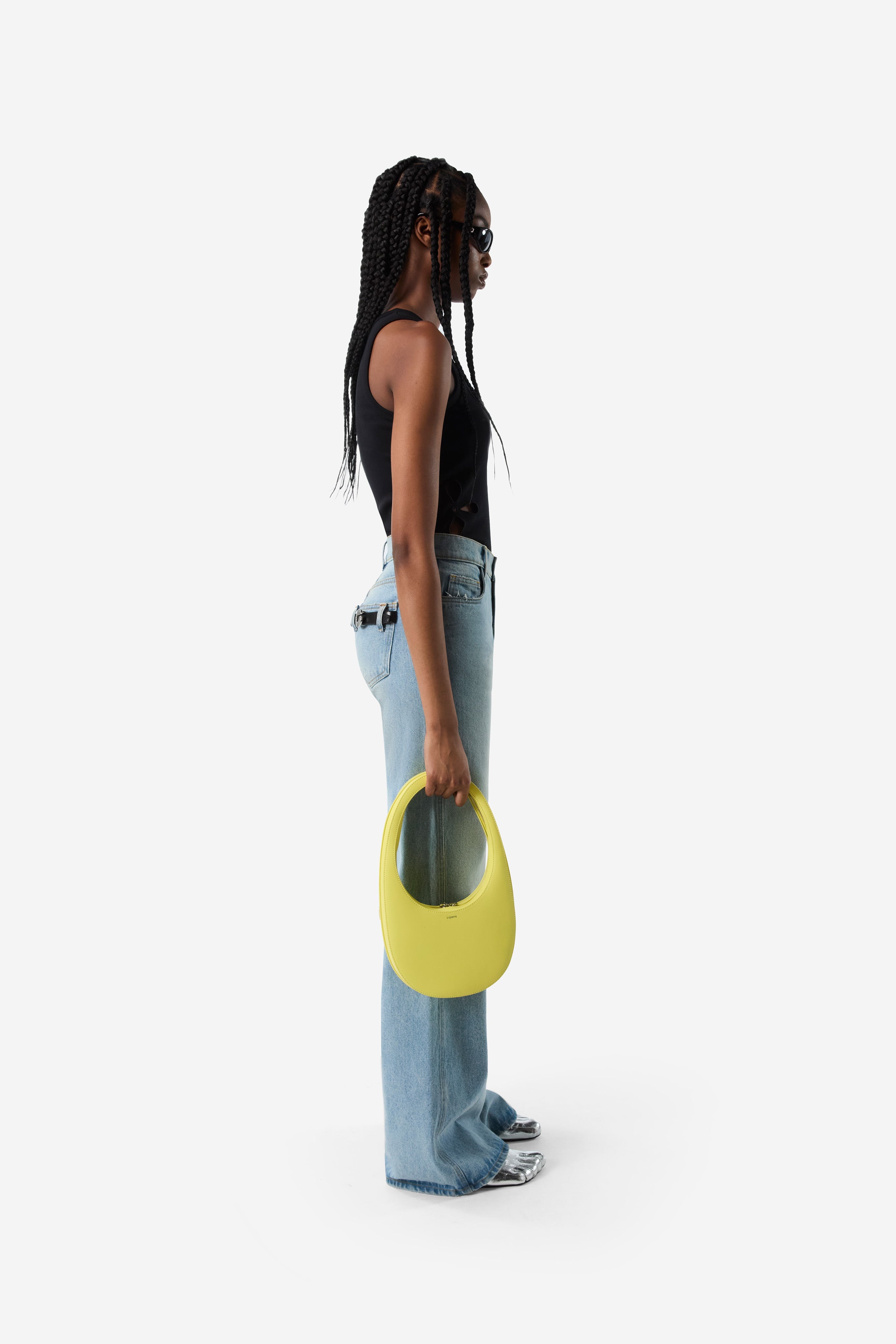 Wide Leg Denim Pants - 3