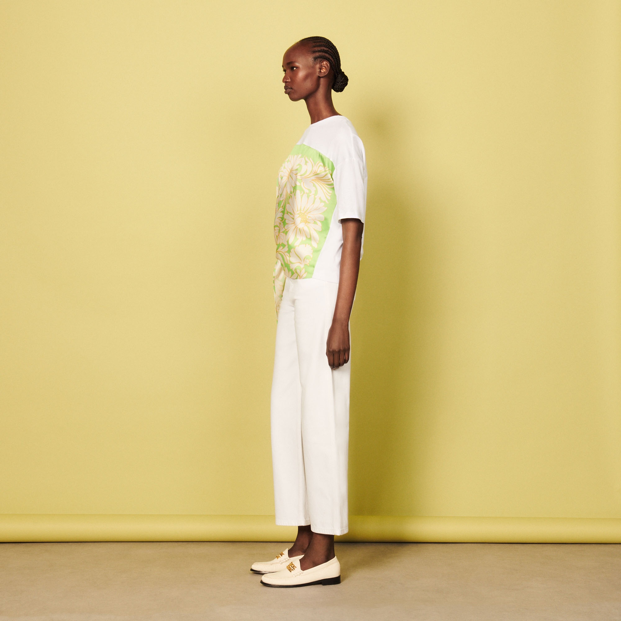 Organic cotton scarf T-shirt - 4