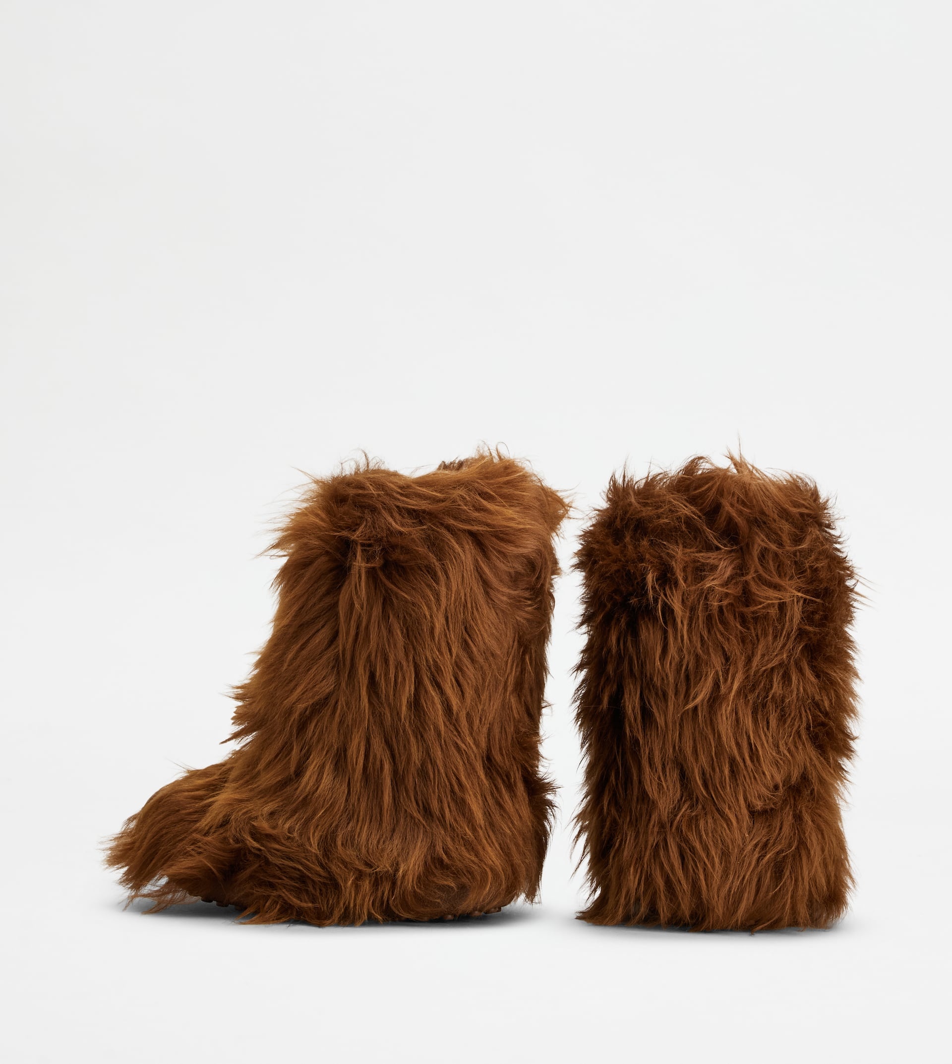 TOD'S W. G. ANKLE BOOTS IN SHEEPSKIN - BROWN - 2