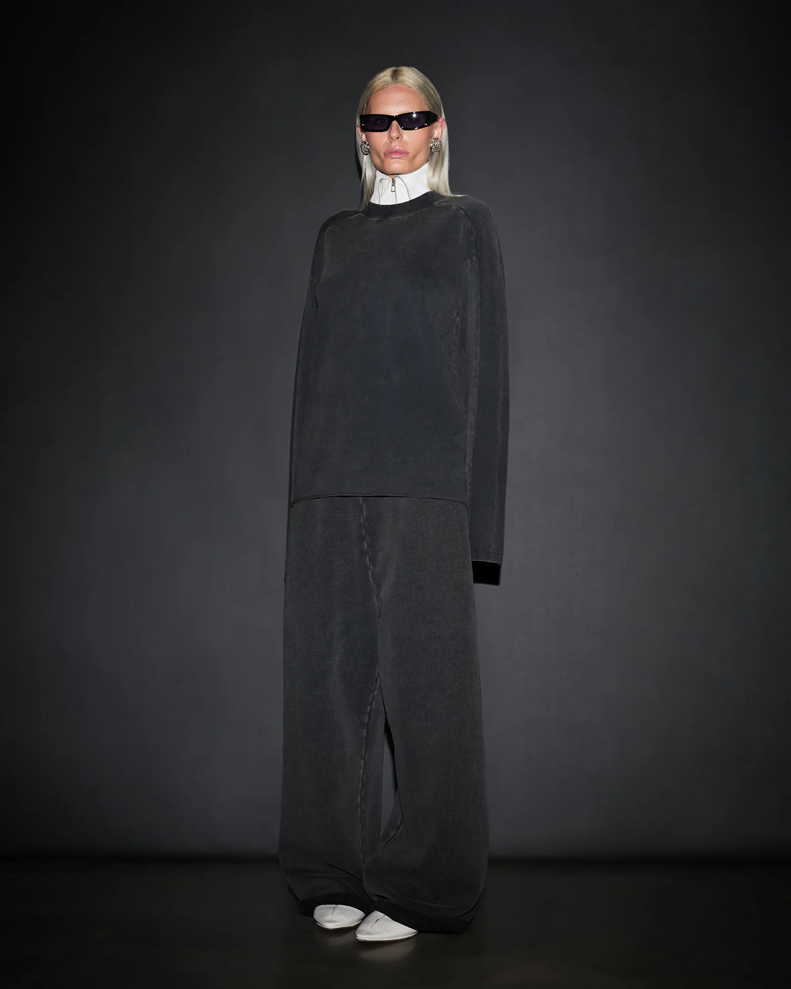 FULL SWEATPANT WASHED BLACK - 3