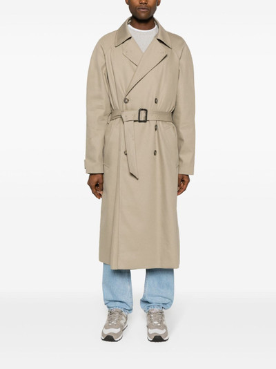 A.P.C. double-breasted trench coat outlook