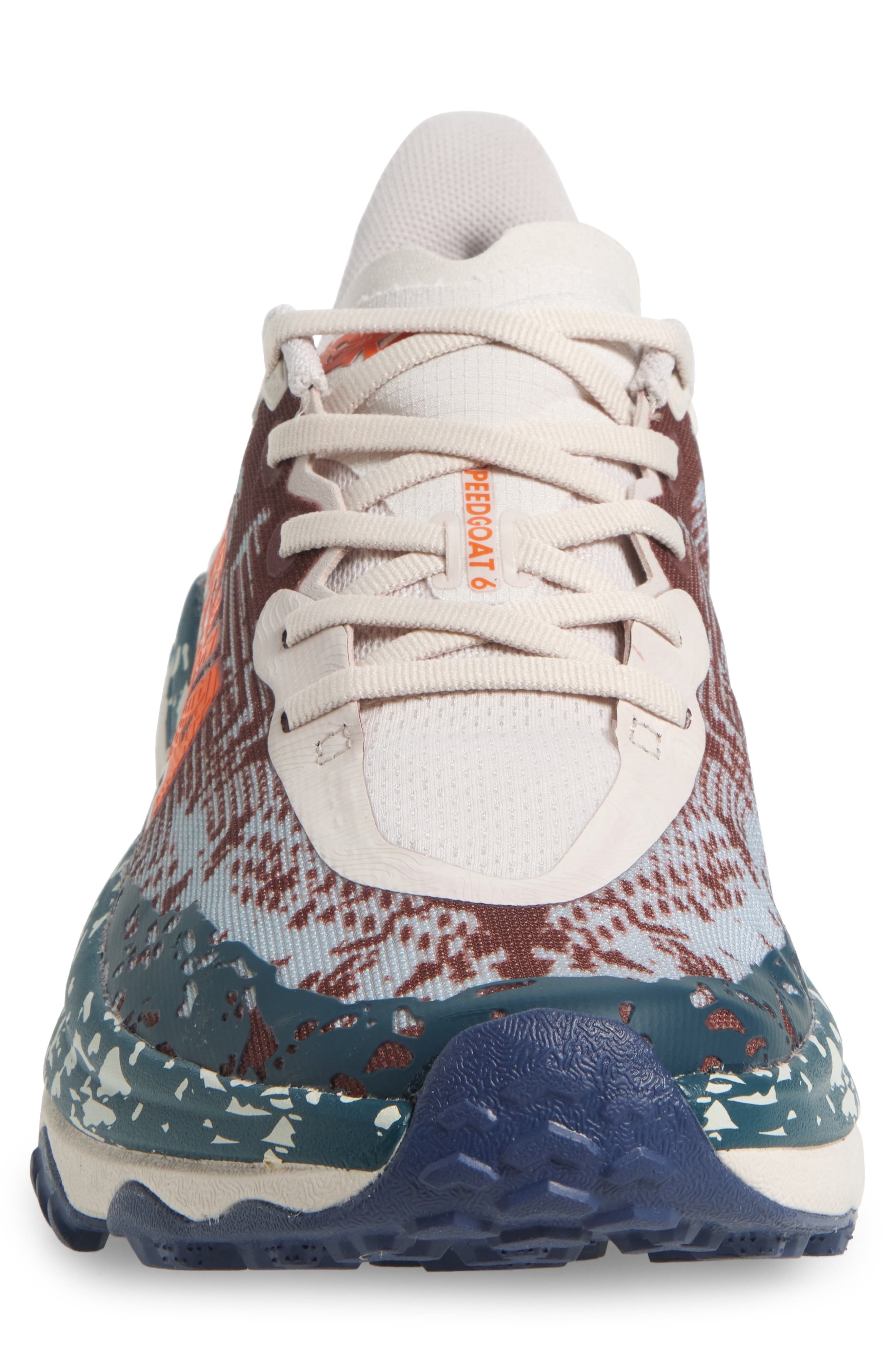 HOKA Speedgoat 6 Trail Running Shoe in Putty /Blue Twilight at Nordstrom - 4
