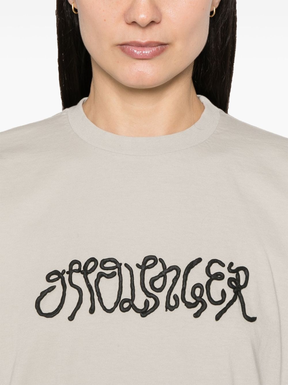 embossed-logo T-shirt - 5