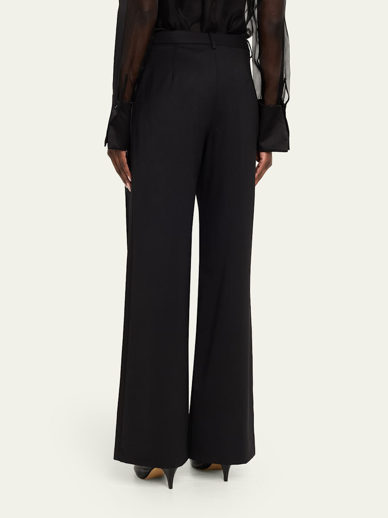 Sulli Pants with Tux Stripes in Stretch Wool Suiting 3