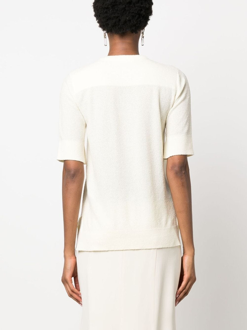 round-neck knitted T-shirt 4