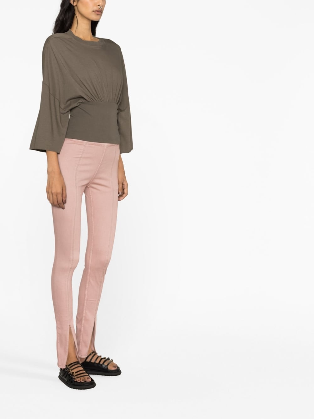 slit-detail leggings - 3