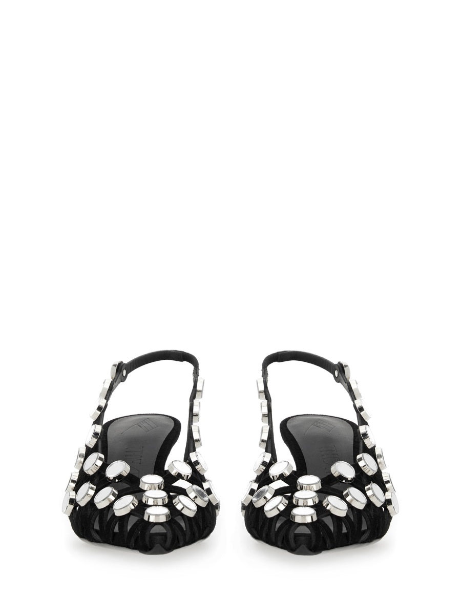 The Attico Women Slingback "Grid" - 4