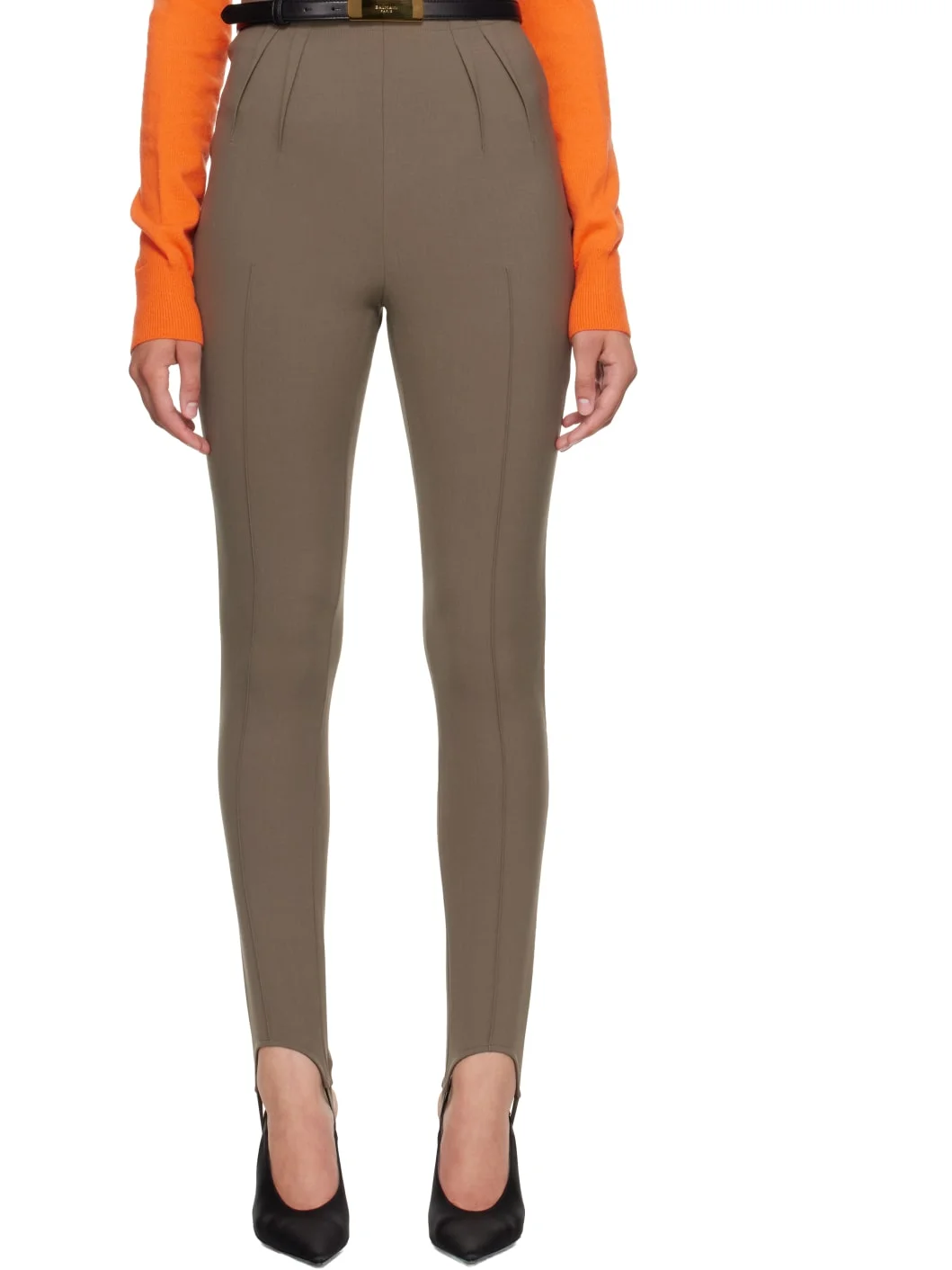 Taupe Tailored Leggings - 1