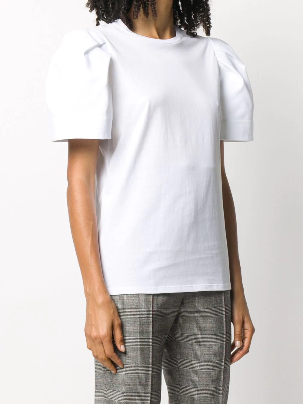 puff-sleeve slim-fit t-shirt - 3