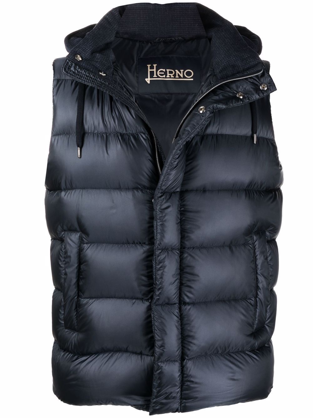 reversible quilted down gilet - 1