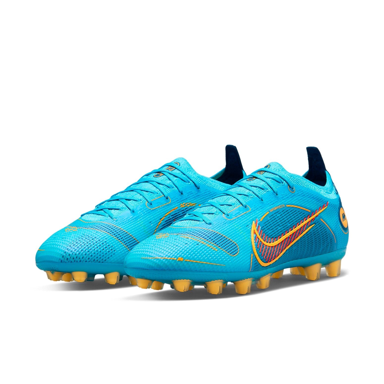 Nike Mercurial Vapor 14 Elite HG Hard Ground Soccer Shoes Blue DJ2836-484 - 4
