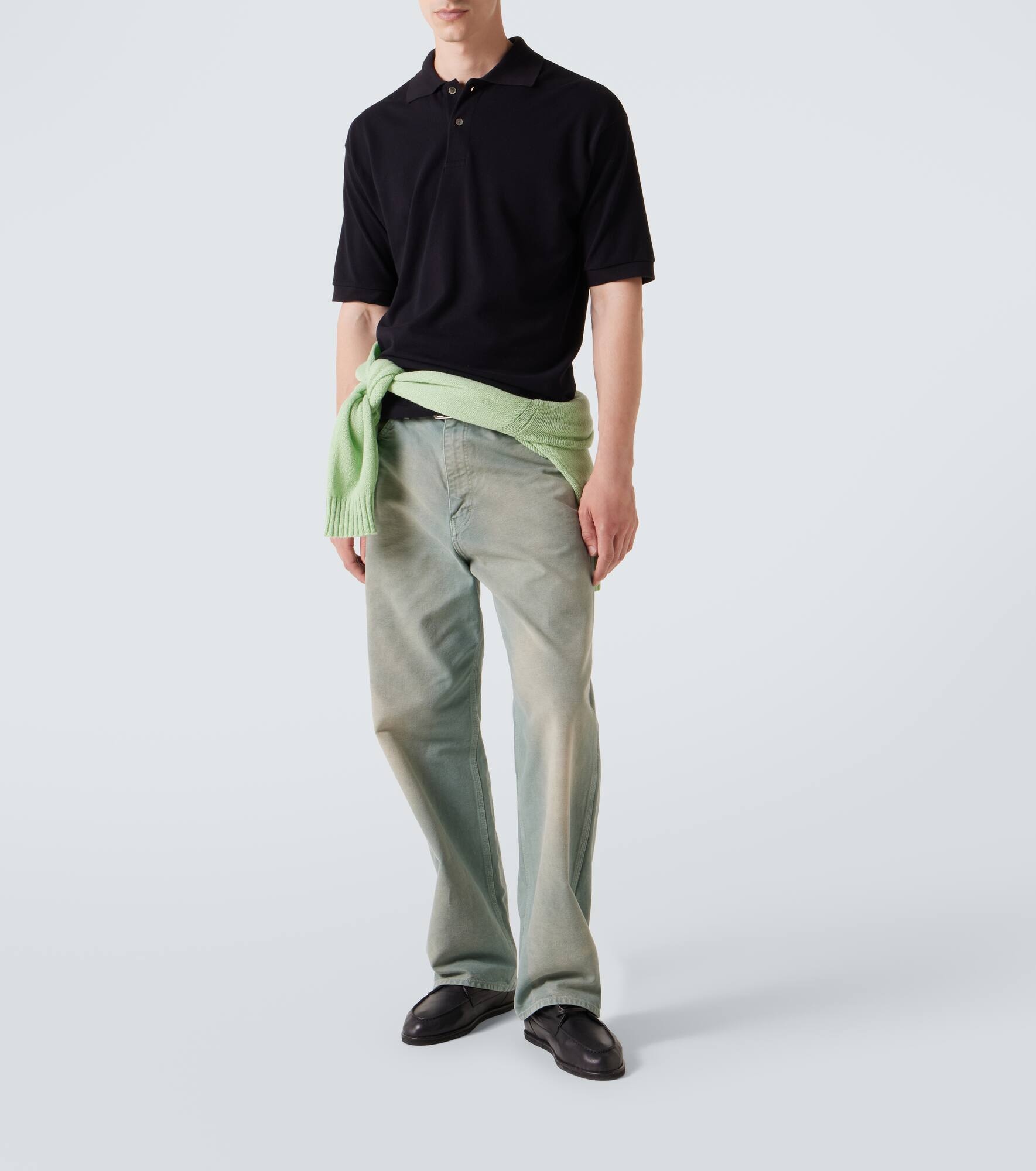 Cotton piqué polo shirt - 2