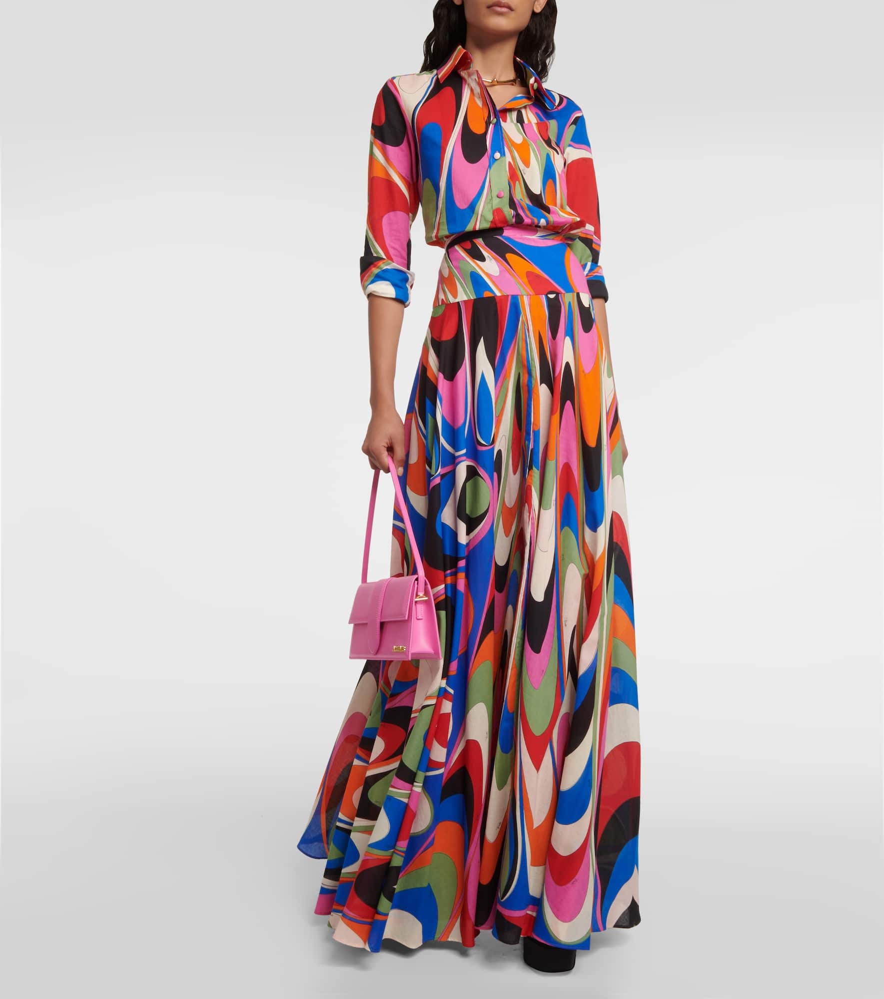 Onde printed cotton shirt - 2