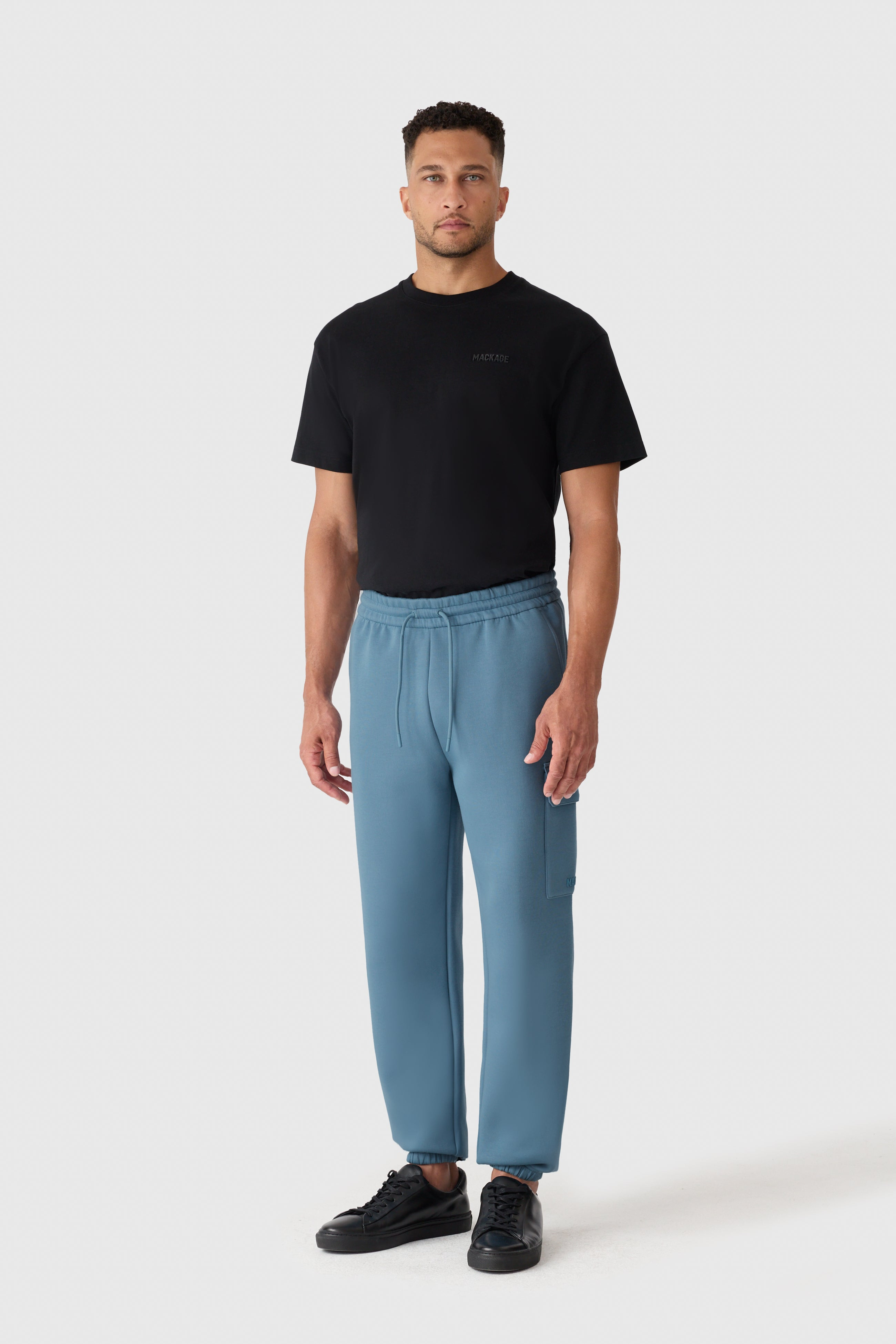 MARVIN-R Double face jersey cargo sweatpants - 2