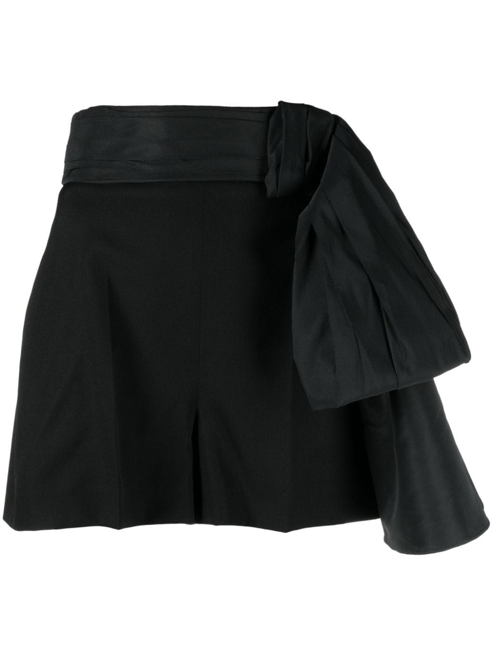 oversize-bow tailored shorts - 1