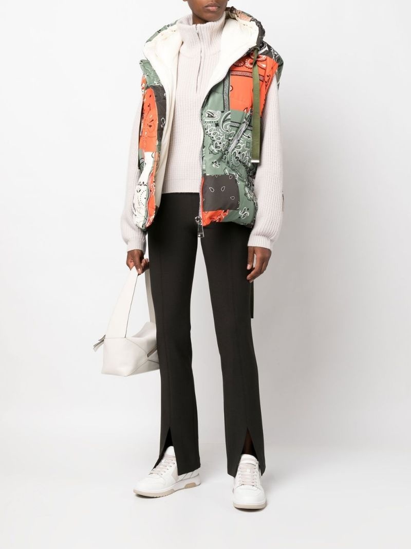 drawstring hooded gilet - 2