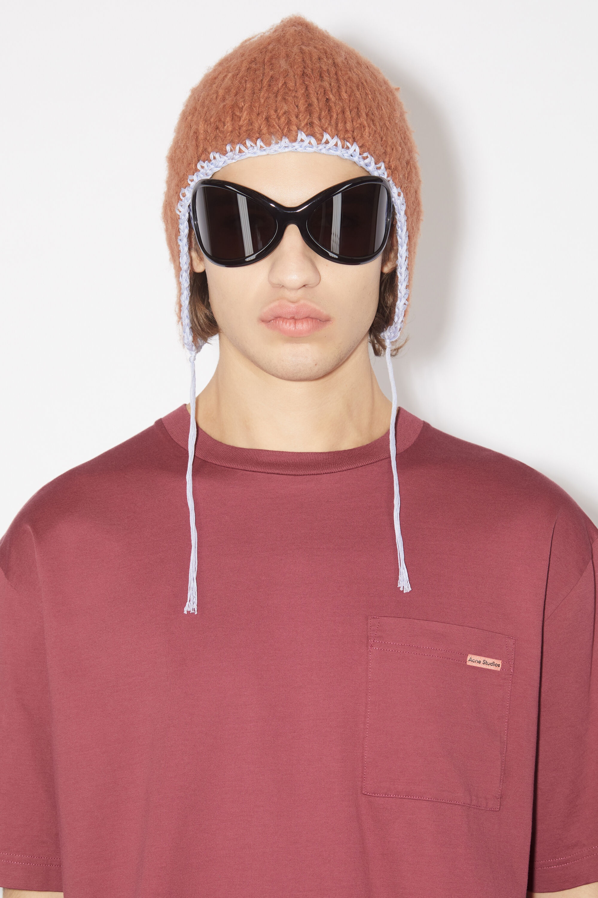 Crew neck t-shirt - Rosewood red - 4