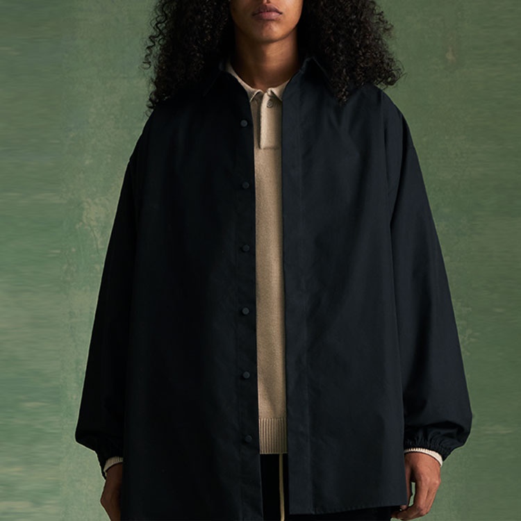 Fear of God Essentials FW23 Button Down Shirt 'Jet Black' 186BT234020F - 5