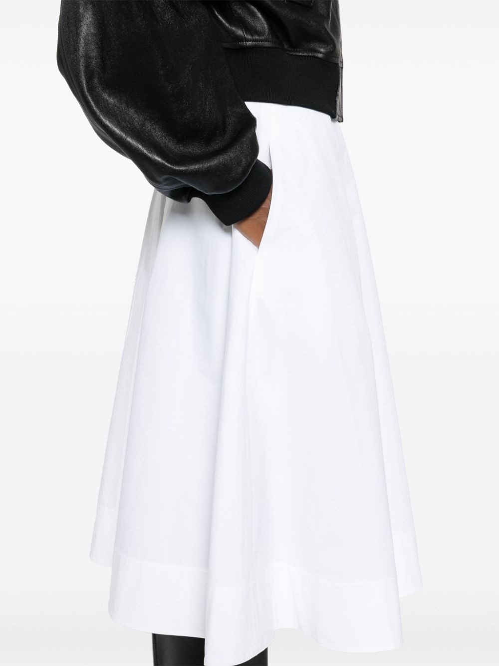 A-line poplin skirt - 5