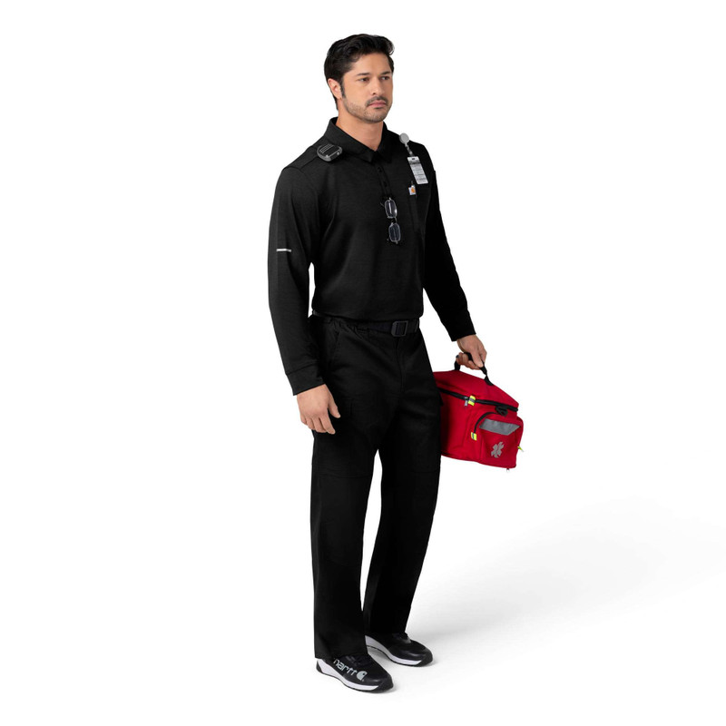 Rugged Flex® RSCU Heavyweight Long Sleeve Polo Scrub Top 3